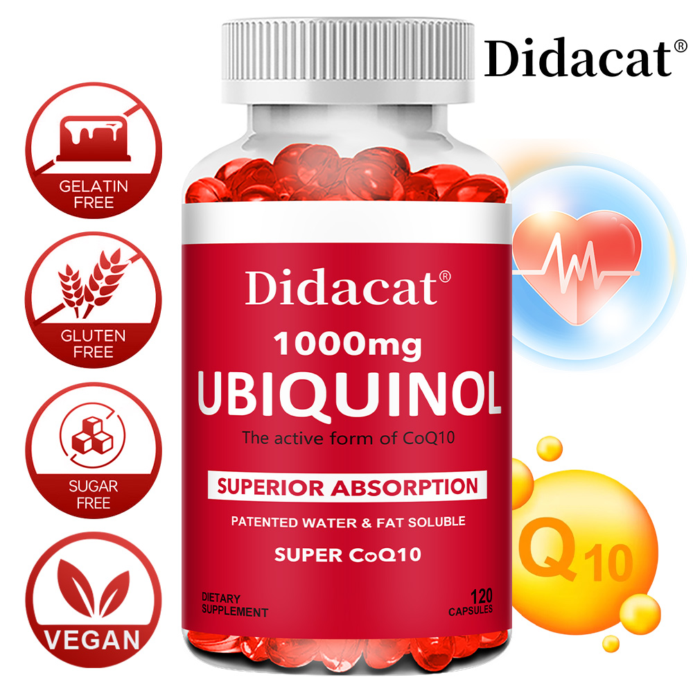 Coq10 Ubiquinol Softgel - Ubiquinol CoQ10 Vegetable Softgels 1000mg ,