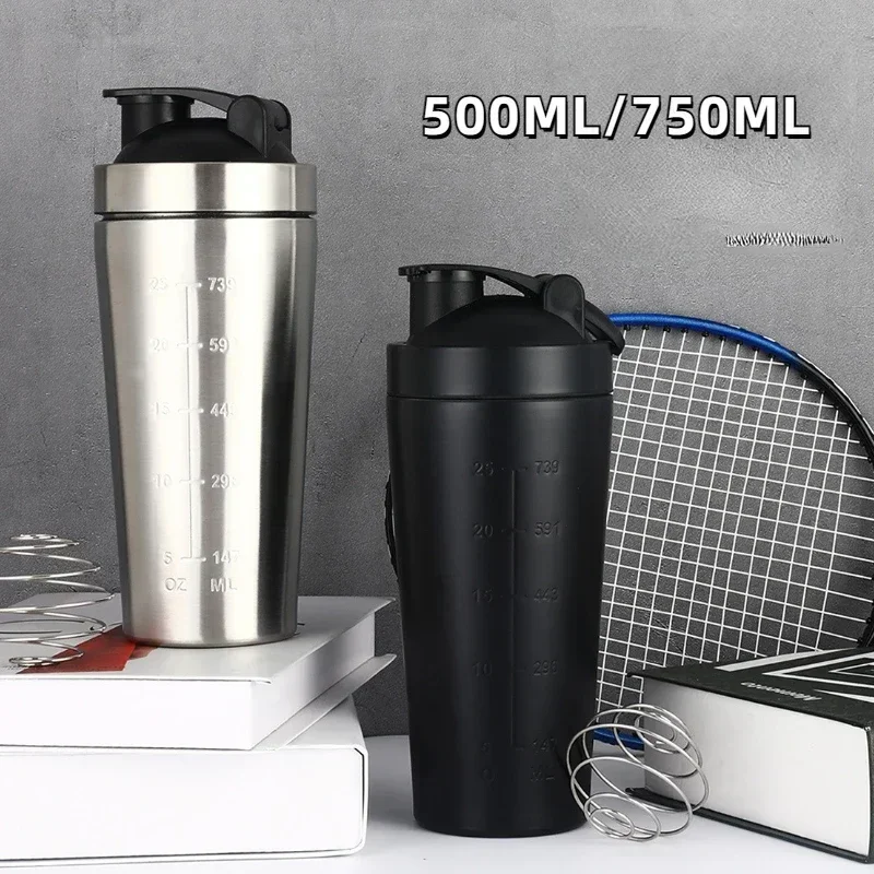 Fitness With Nutrition - Stainless Steel Protein Shaker Cup Portable