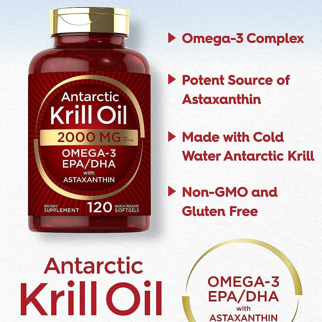 Fitness With Nutrition - Krill oil soft capsules supplement nutrition,