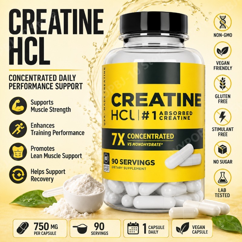 Creatine HCl 750mg 90 Capsules - đánh giá và giá Fitness With Nutrition