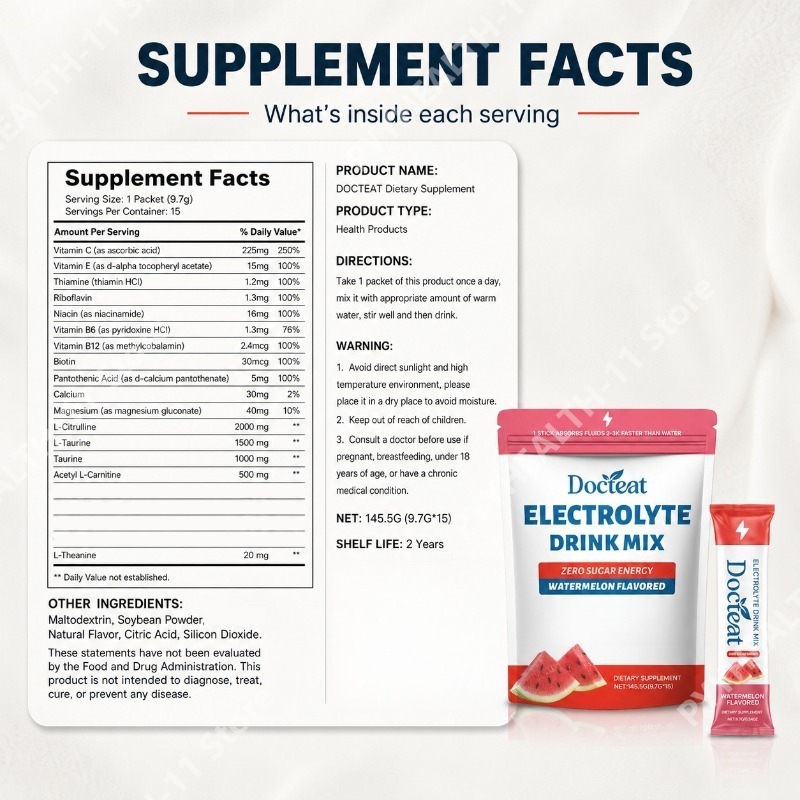 Watermelon Electrolyte Drink M - đánh giá và giá Electrolyte Powder Pack