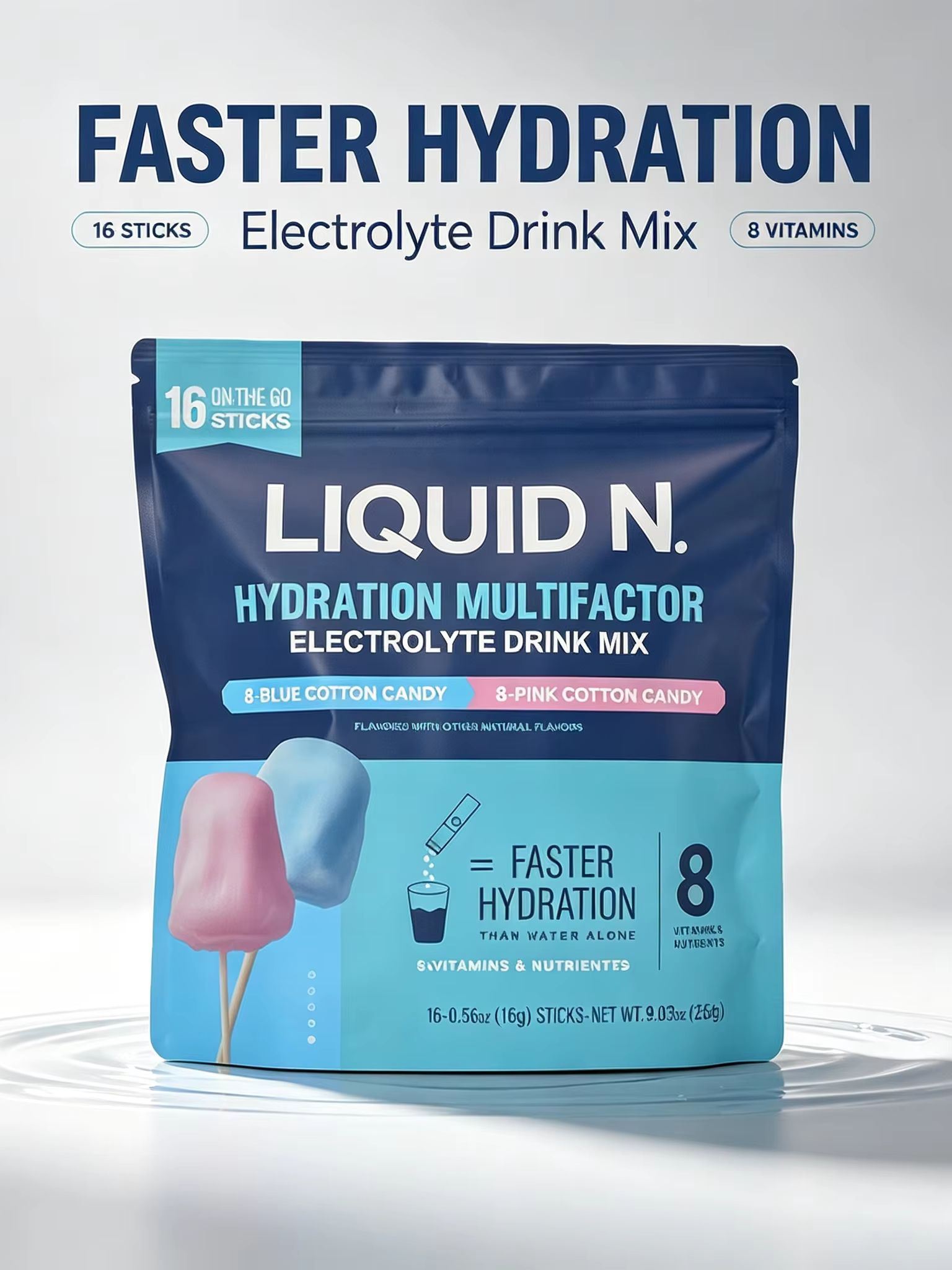 Cotton Candy Electrolyte Powde - đánh giá và giá Electrolyte Powder Pack