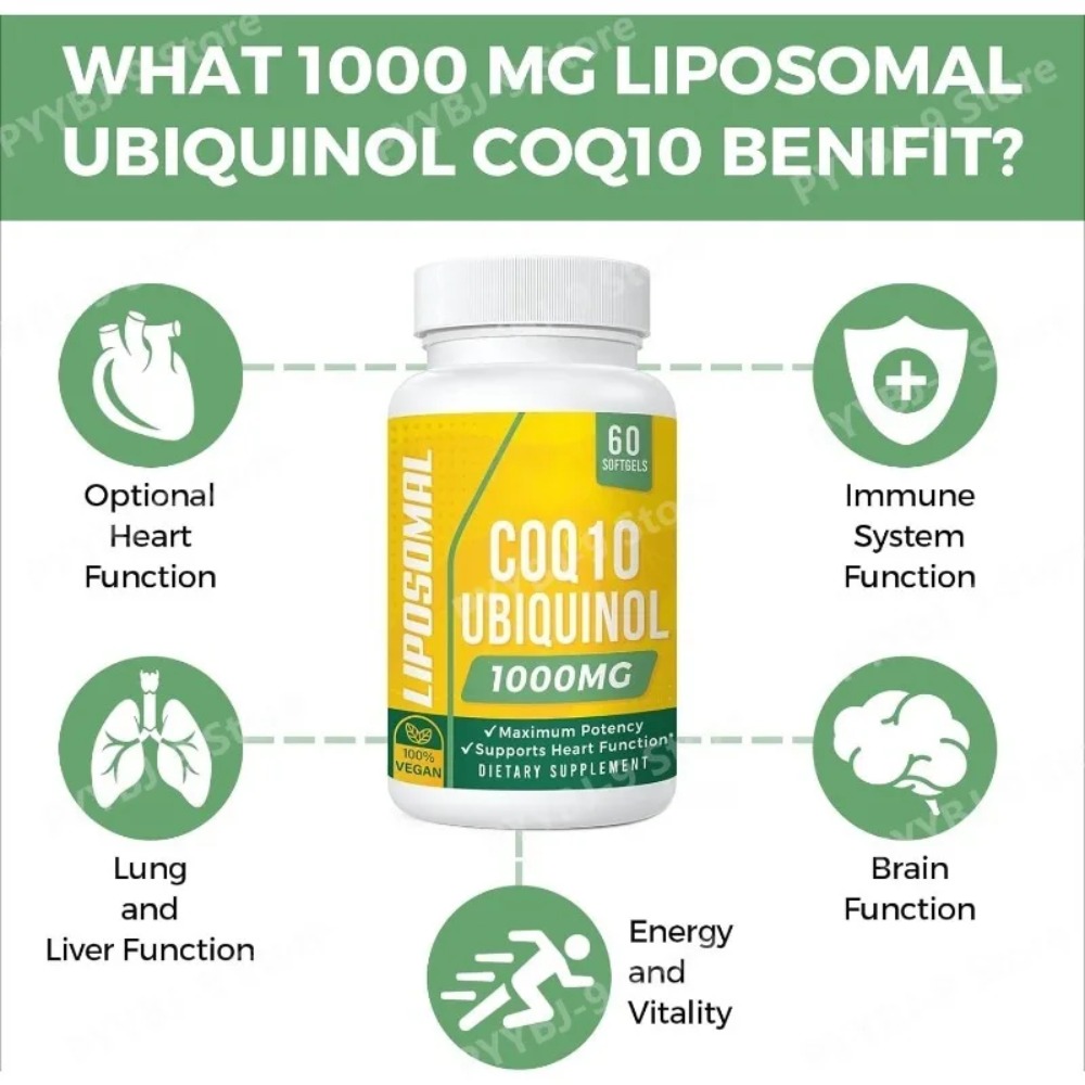 CoQ10 Ubiquinol 1000mg Vegan S - đánh giá và giá Coq10 Ubiquinol Softgel