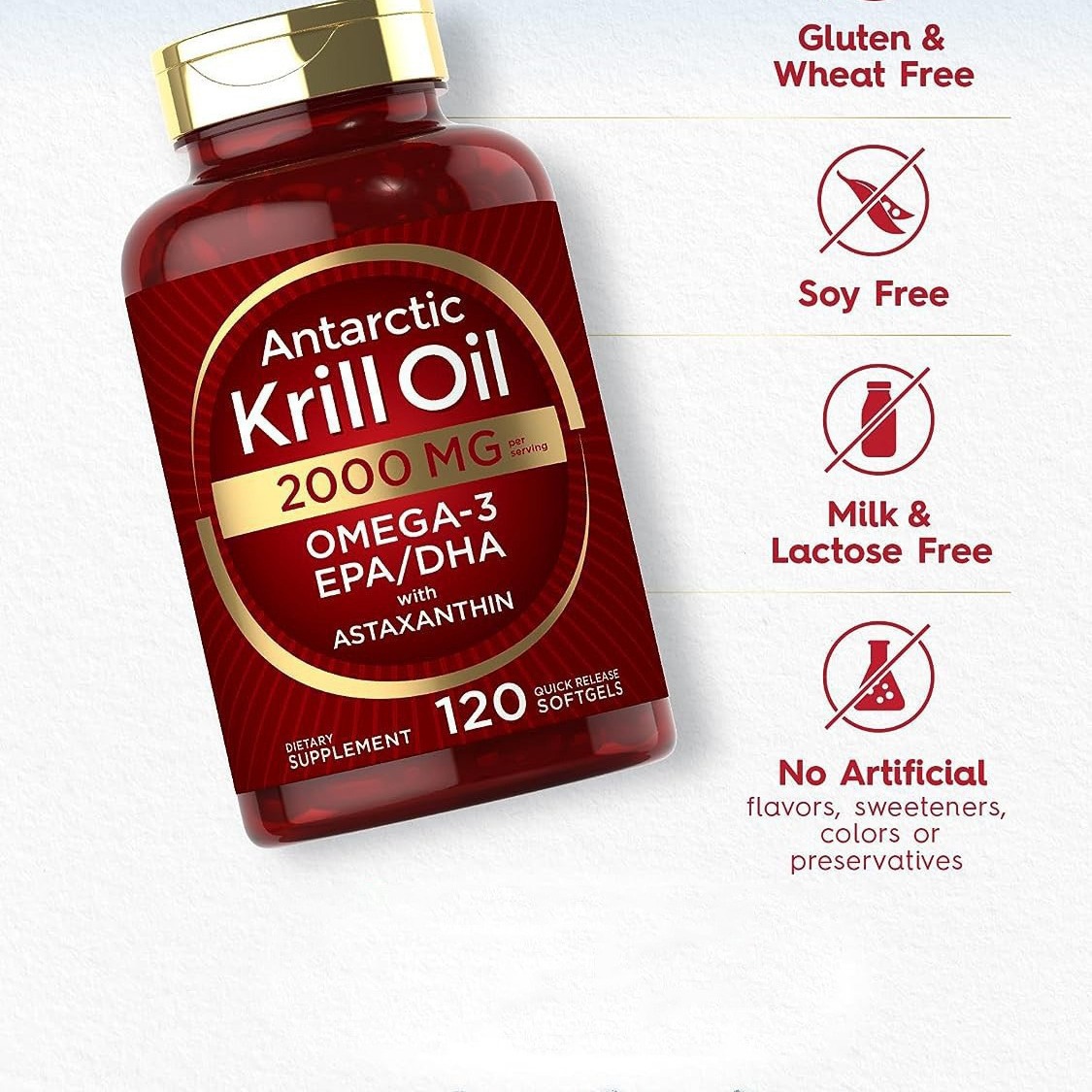 Krill oil soft capsules supple - đánh giá và giá Fitness With Nutrition